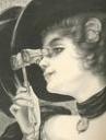 Woman with binoculars